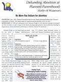 Defunding Abortion at Planned Parenthood: Missouri